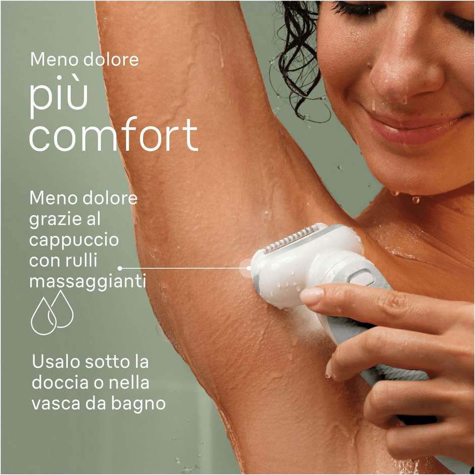 Braun Silk-épil 9 9-061 Epilatore Elettrico Wet & Dry con Cuscinetto Massaggiante