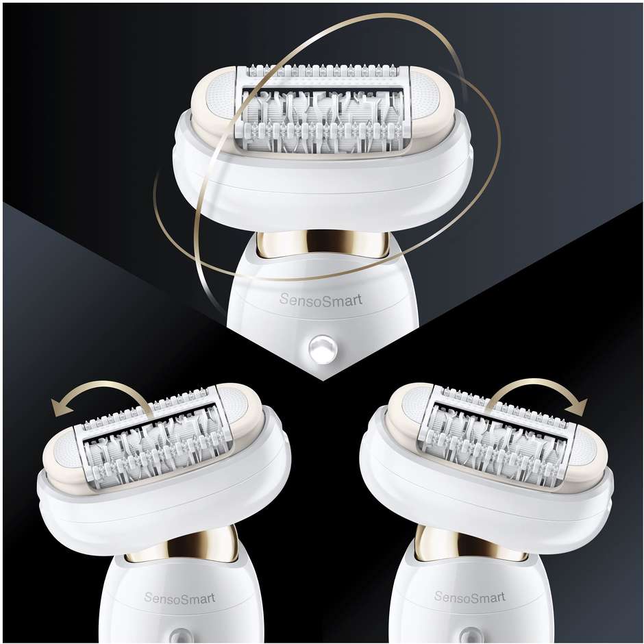Braun Silk-épil 9 Flex 9002 Epilatore Wet & Dry con Testina Flessibile 3D e Rasoio