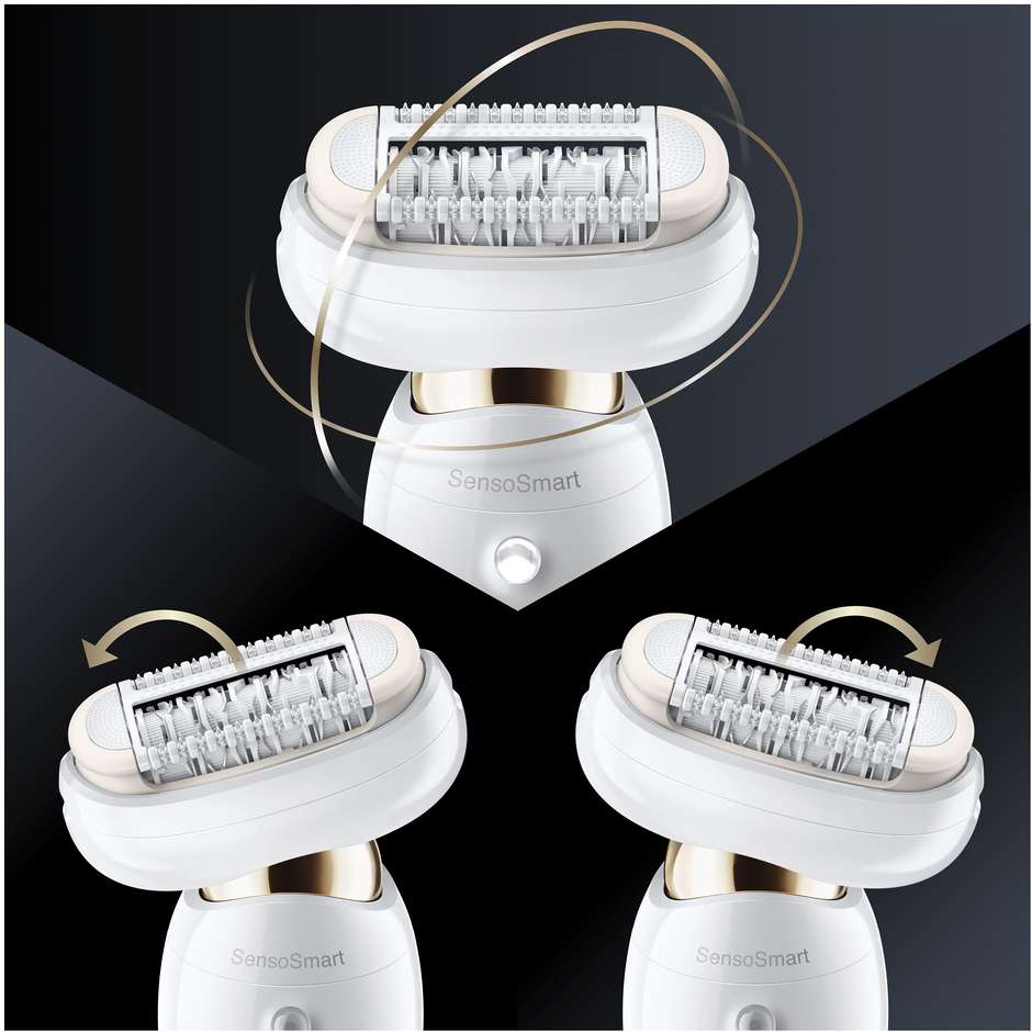 Braun Silk-épil 9 Flex 9002 Epilatore Wet & Dry con Testina Flessibile 3D e Rasoio