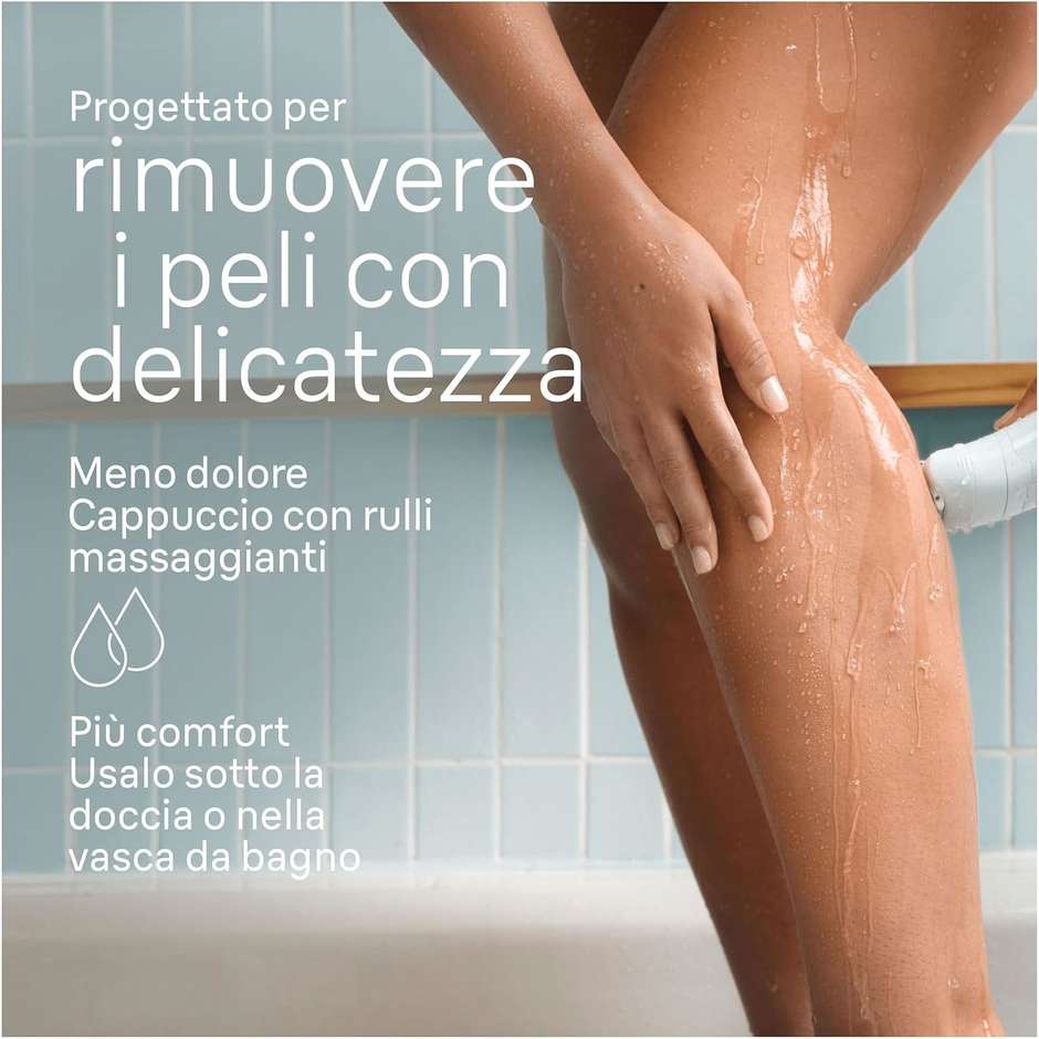 Braun Silk‑epil 5 SE5‑011 Epilatore Ricaricabile Wet & Dry 28 Pinzette MicroGrip – Bianco/Grigio