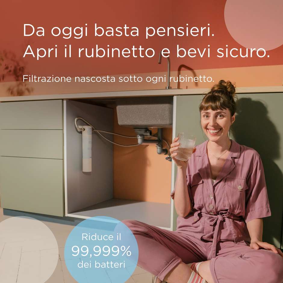 BRITA mypure SLIM V-MF Filtro di ricambio per sistema sottolavello 8000 L