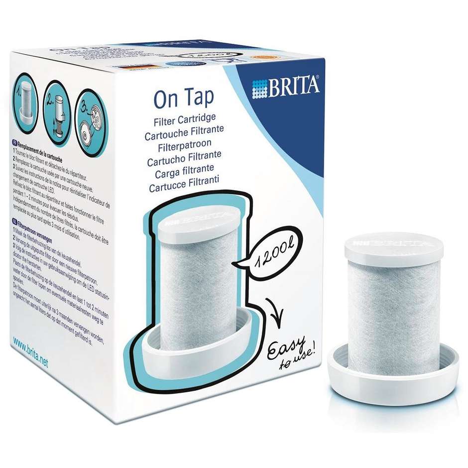 Brita ONTAP Filtro per acqua Capacità 1,2 litri colore grigio