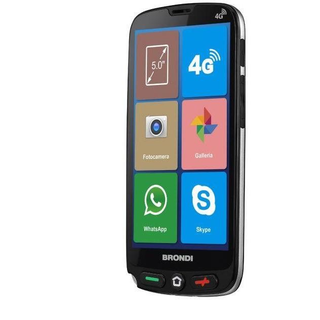 Brondi amico AMICOSMAXS Smartphone 5" Ram 1 Gb Memoria 8 Gb Android 10.0 Colore Nero