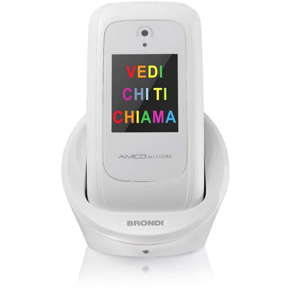 Brondi Amico del Cuore Telefono cellulare Display TFT 2.4” Bluetooth colore Bianco