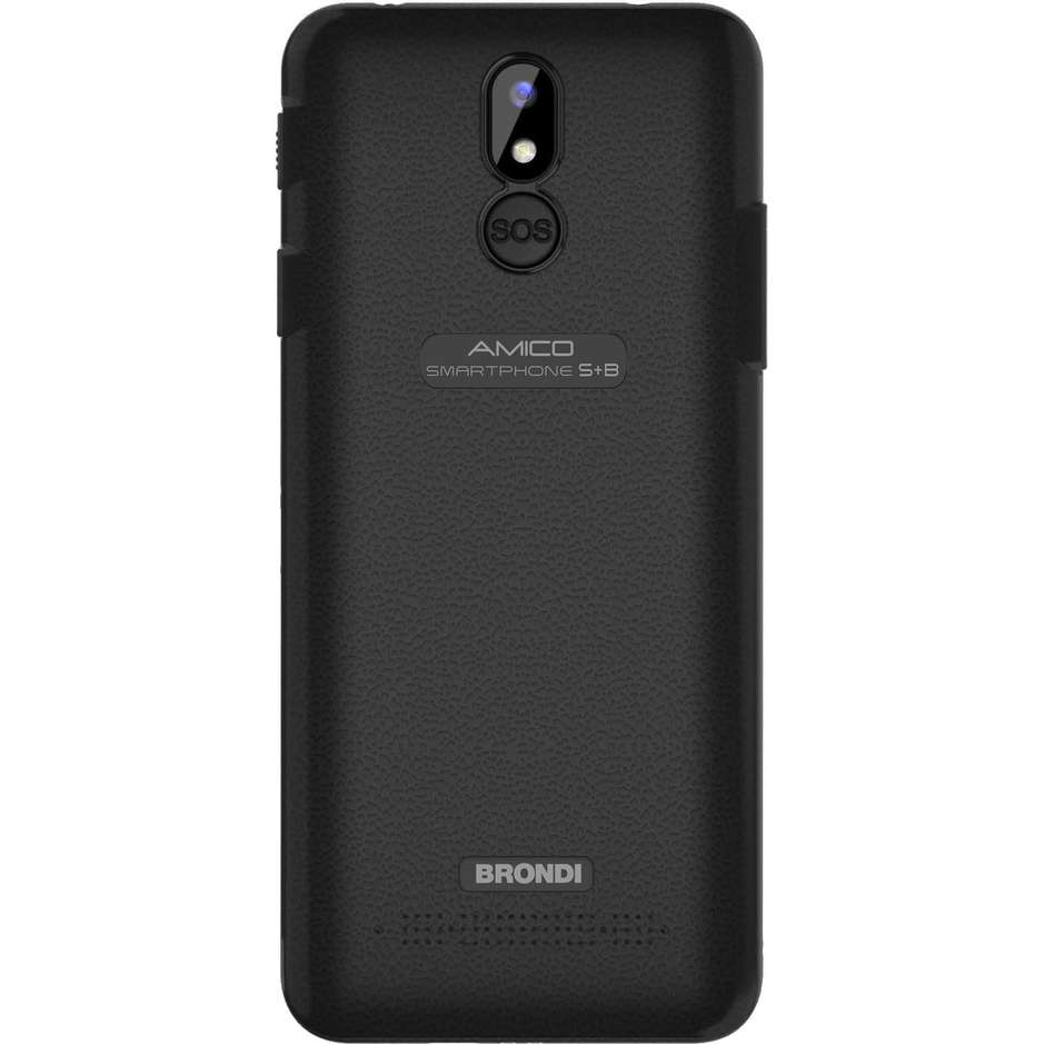 Brondi Amico S+B Smartphone 5,7" Ram 2 Memoria 16 Gb Android colore nero