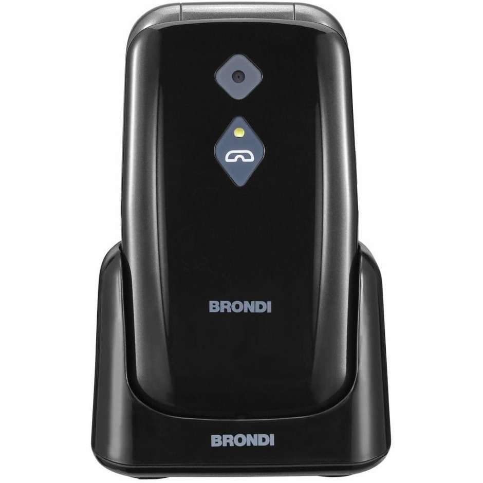 Brondi AMICO SICURO PLUS Cellulare 2.8" Telefono con fotocamera Colore Nero