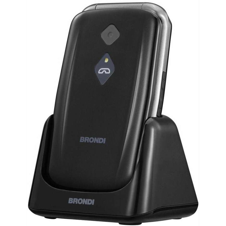 Brondi AMICO SICURO PLUS Cellulare 2.8" Telefono con fotocamera Colore Nero