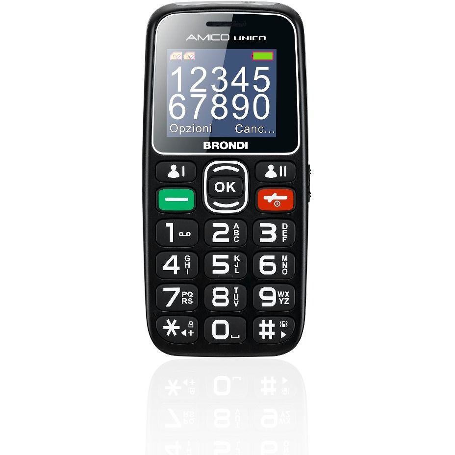 Brondi Amico Unico Telefono cellulare display 1,8" dual sim colore nero