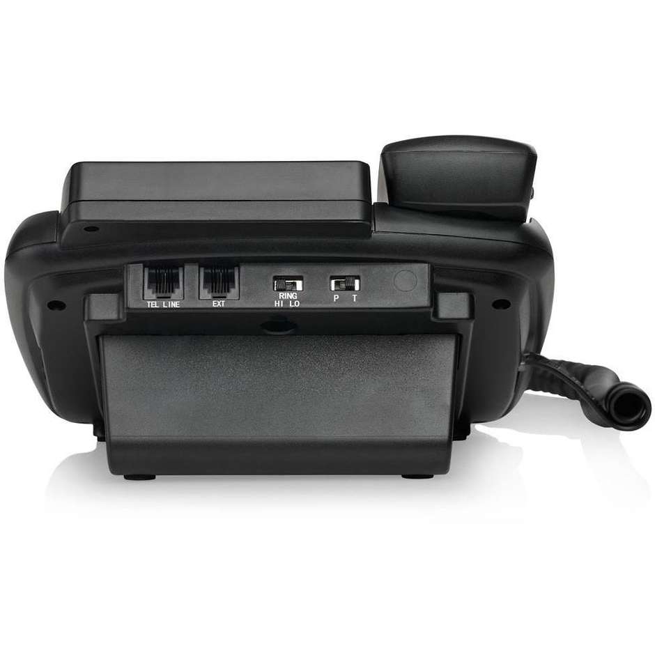 Brondi Bravo 90 LCD Telefono Fisso con Filo Display Retroilluminato 3 Tasti Rapidi M1-M3 Vivavoce Colore Nero