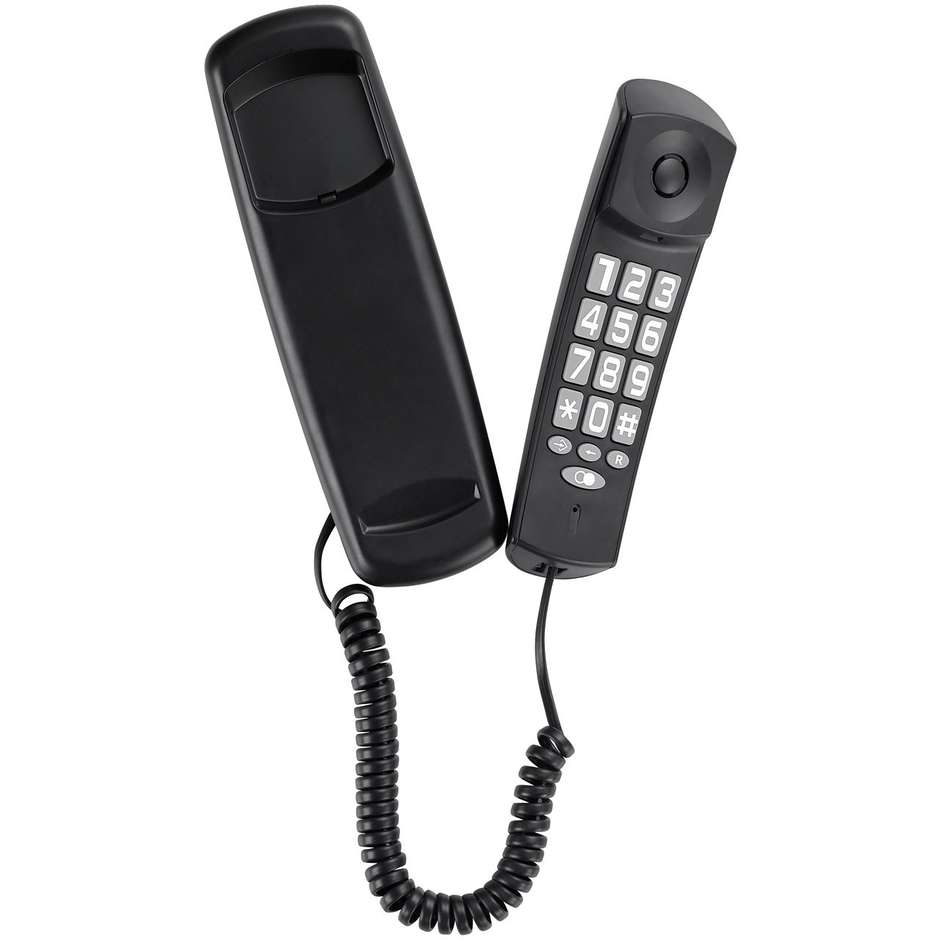 Brondi BRAVO COMPACT telefono con filo tasti grandi colore nero