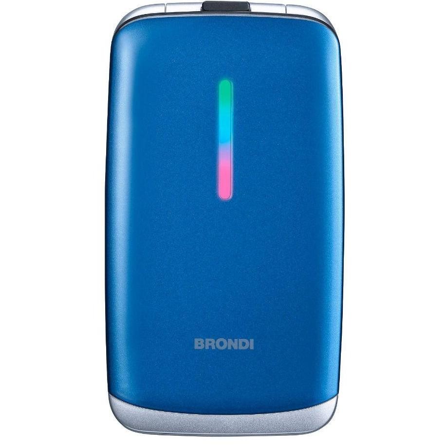 Brondi Contender Telefono per anziani 3" Colore Blu, Metallico