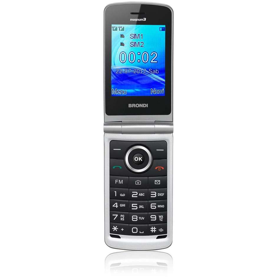 Brondi Magnum 3 Telefono Cellulare 3'' Doppia SIM Bluetooth 1,3 Mp colore bianco