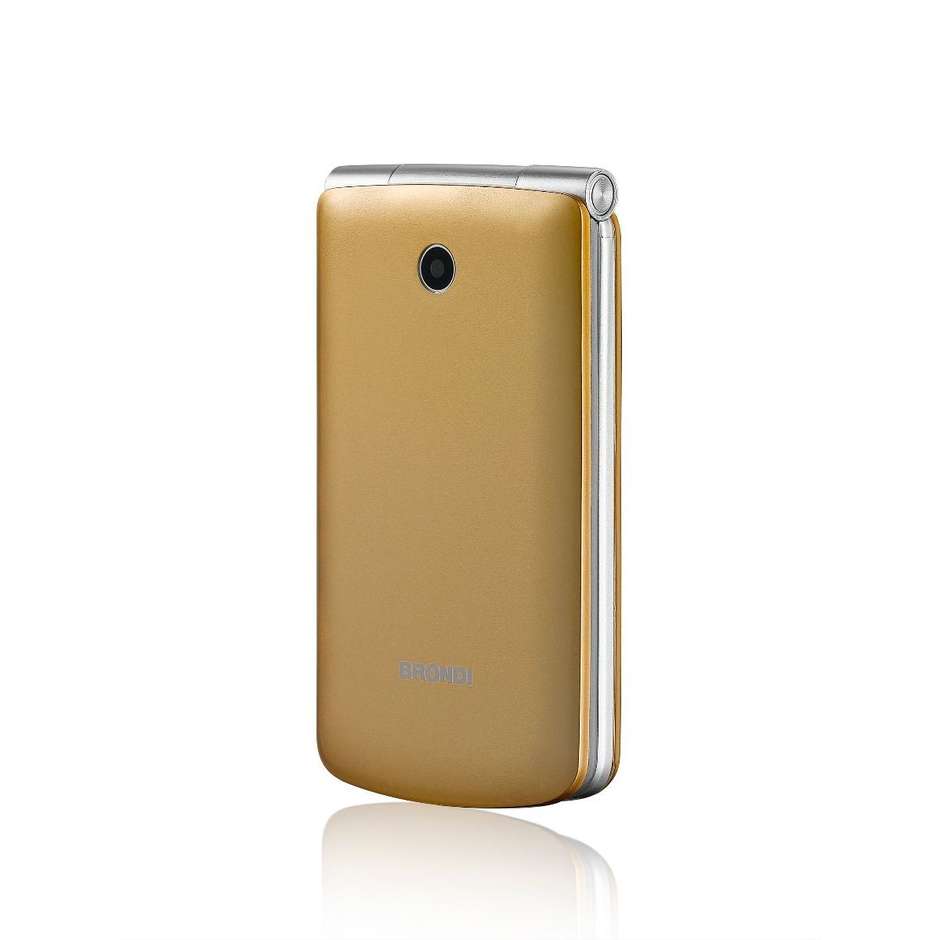 Brondi Magnum 3 Telefono cellulare Dual Sim 3" con sportellino Flip attivo Fotocamera 1,3 MP colore Oro