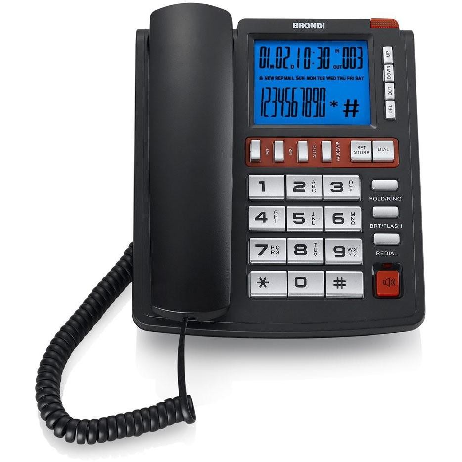 Brondi Office Plus Telefono con filo colore Nero