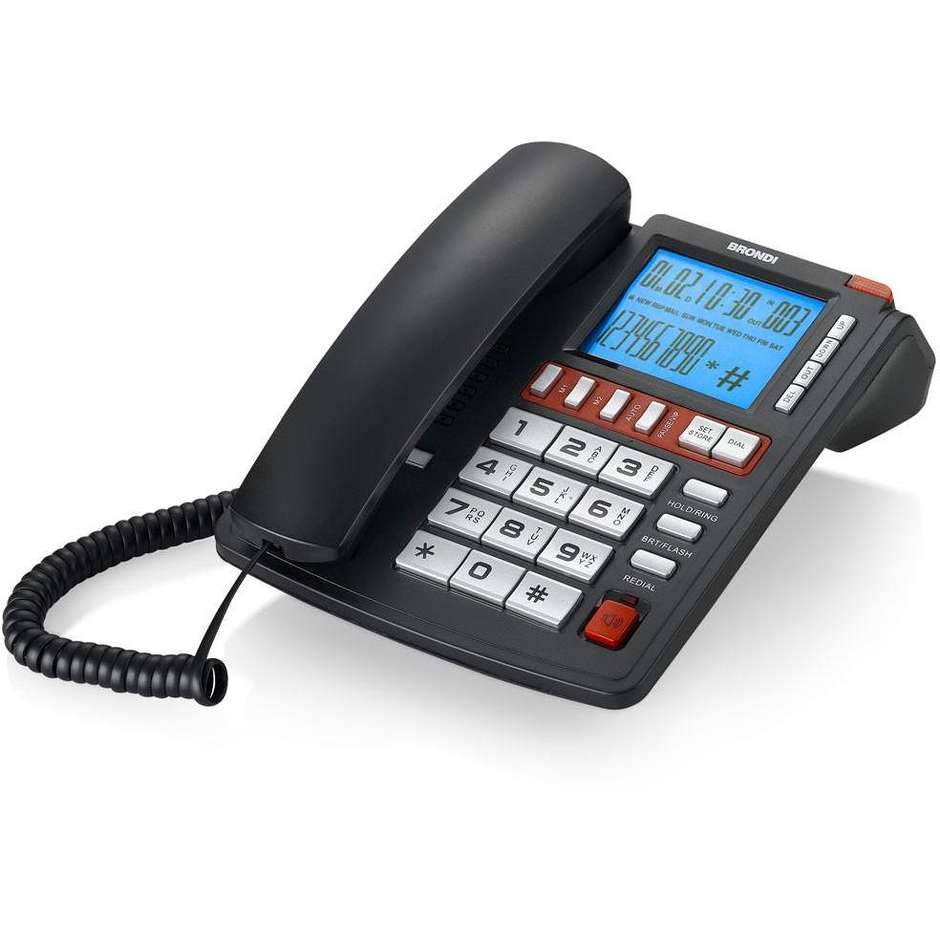 Brondi Office Plus Telefono con filo colore Nero