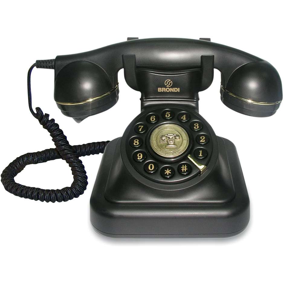 Brondi Vintage 20 colore Nero Telefono con filo