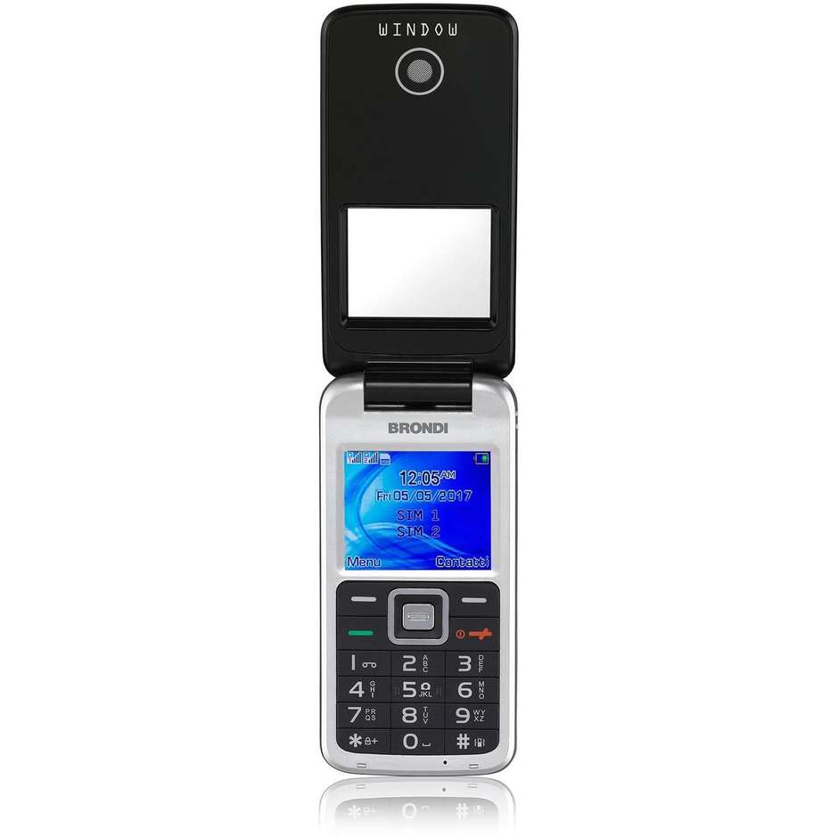 Brondi Window telefono cellulare 1,77" dual sim flip Bluetooth fotocamera 1,3 Mpx