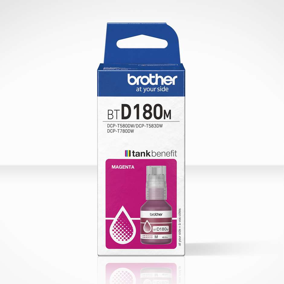 BROTHER BTD180M Cartuccia Inchiostro Originale Magenta Resa 5000 Pagine per DCP-T580DW