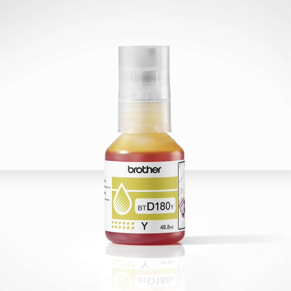 Brother BTD180Y Flacone di Ricarica Inchiostro Originale Giallo