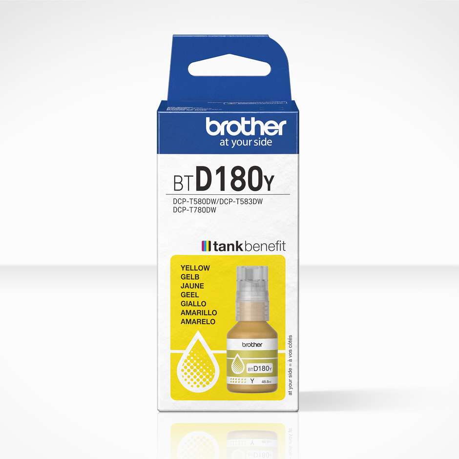Brother BTD180Y inchiostro giallo originale con resa di 5000 pagine