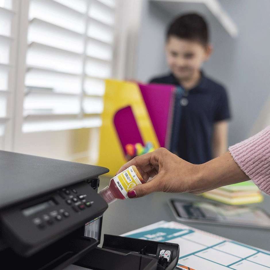 Brother DCP-T580DW Stampante Multifunzione 3-in-1 Inkjet Serbatoi Ricaricabili A4 Duplex Wi-Fi Nero