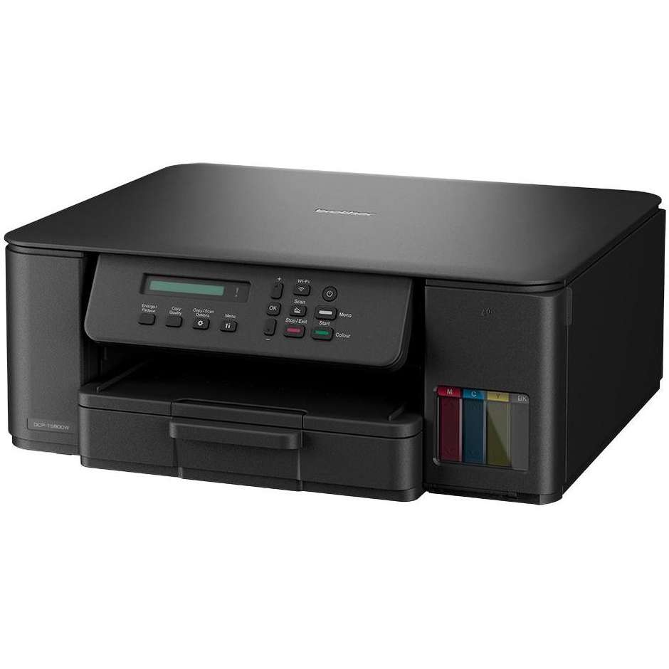 Brother DCP-T580DW Stampante Multifunzione 3-in-1 Inkjet Serbatoi Ricaricabili A4 Duplex Wi-Fi Nero