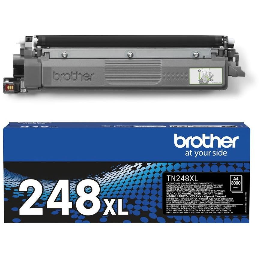 Brother TN-248XLBK Cartuccia Toner Originale Nero ad Alta Resa per Laser Colore
