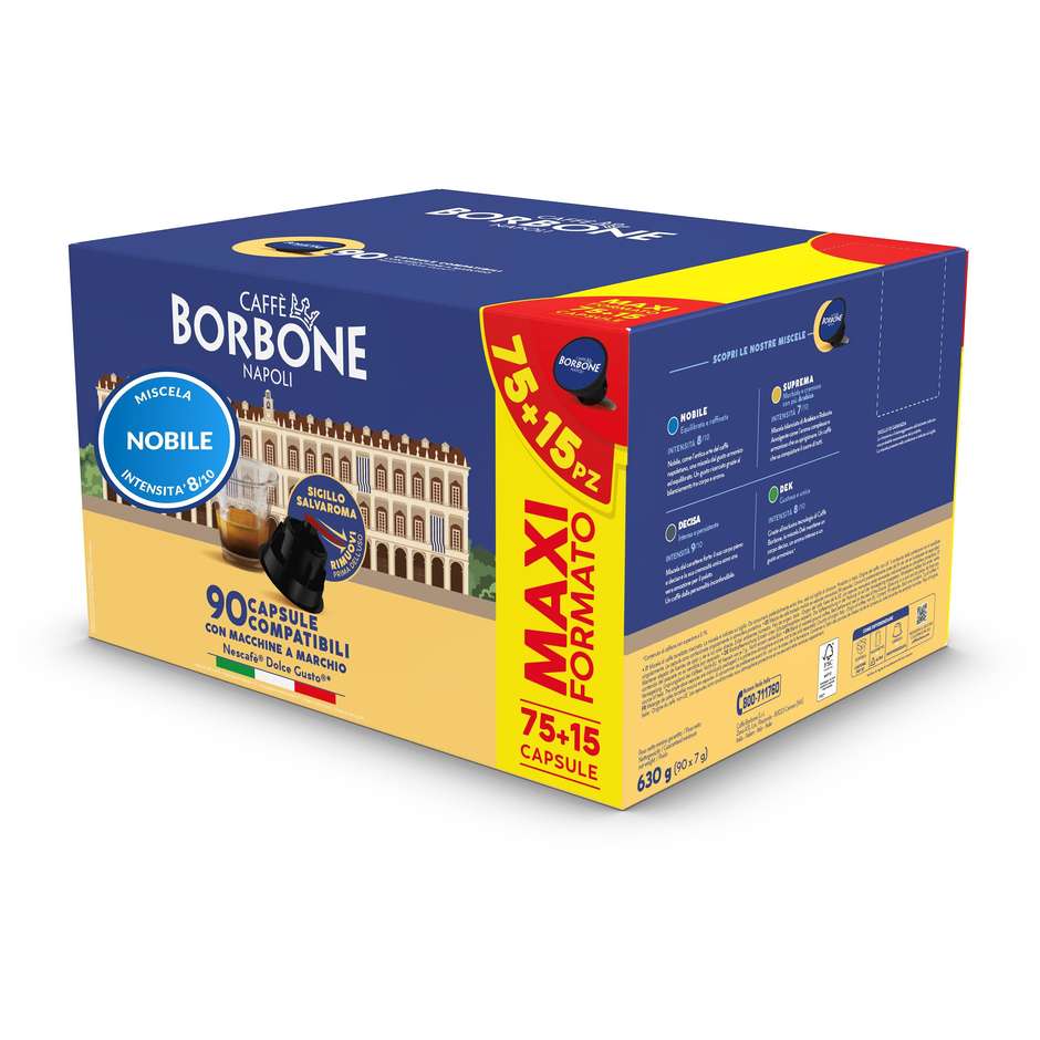 Caffè Borbone Capsule per Dolcegusto Miscela Nobile 90 Pz