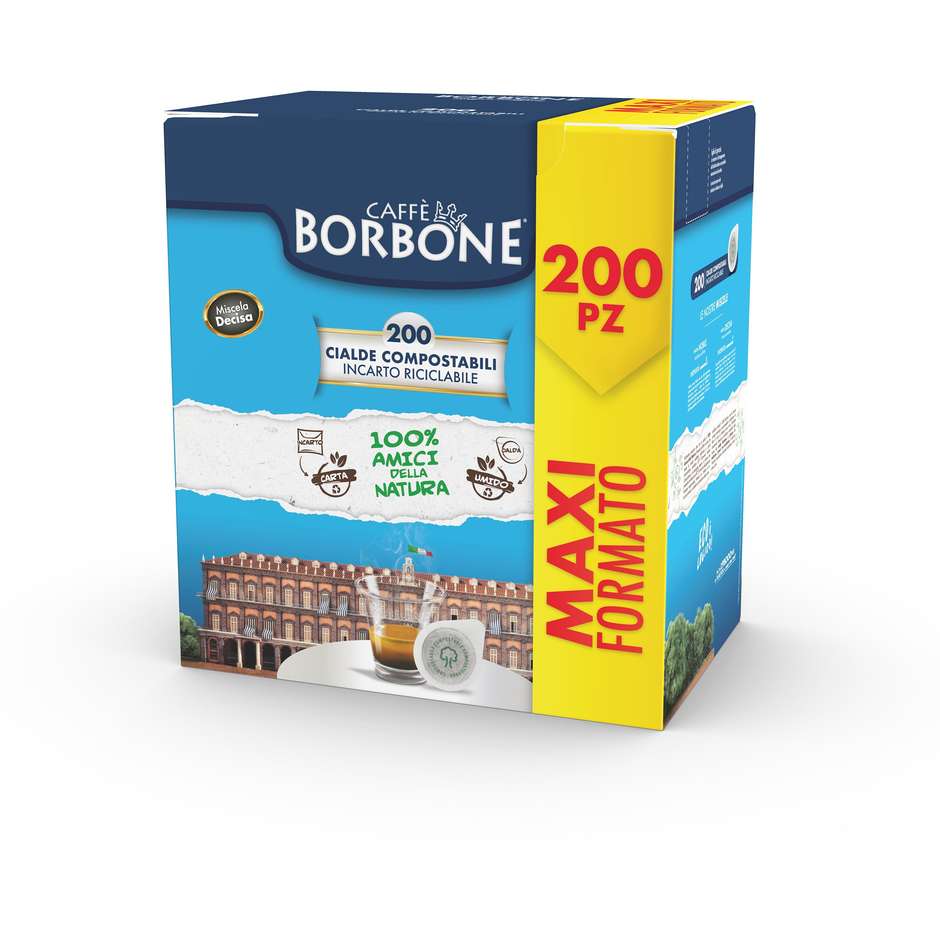 Caffè Borbone Cialde Caffè E.S.E. 44BNERA200 - Confezione 200 Pezzi da 7,2 g
