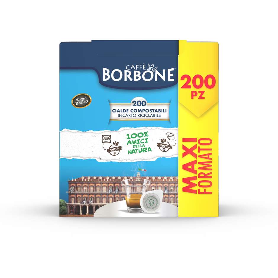 Caffè Borbone Miscela Decisa, 200 cialde ESE da 44 mm