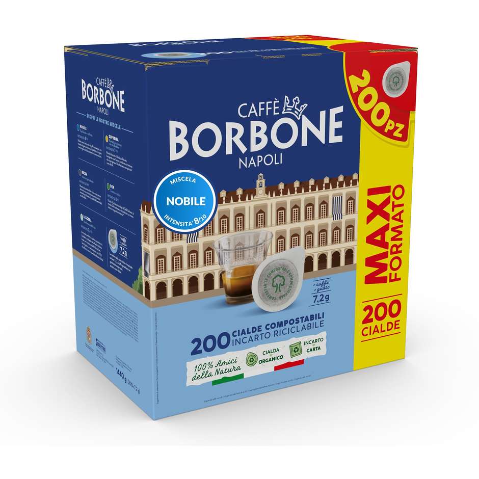 Caffè Borbone Miscela Nobile 200 cialde ESE da 44 mm