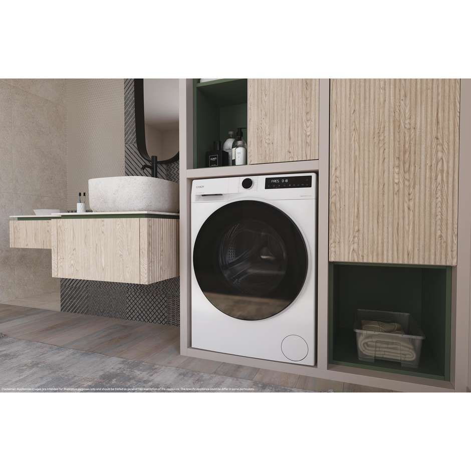 Candy BP47SBL8-S Lavatrice Carica frontale Capacità 7 Kg 1400 Giri/min Classe A Colore Bianco