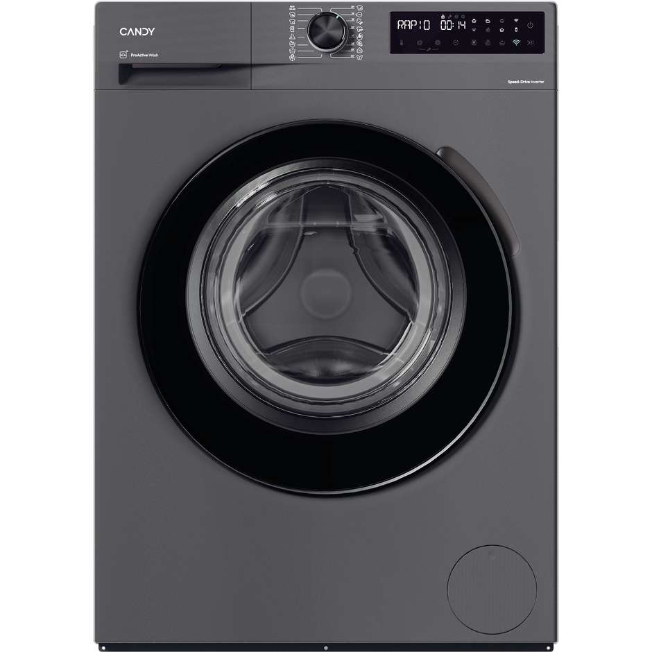 CANDY BR26SSB6G-S Lavatrice Carica Frontale Slim 40 cm 6 kg 1200 Giri/min Motore Inverter Vapore Classe A Antracite