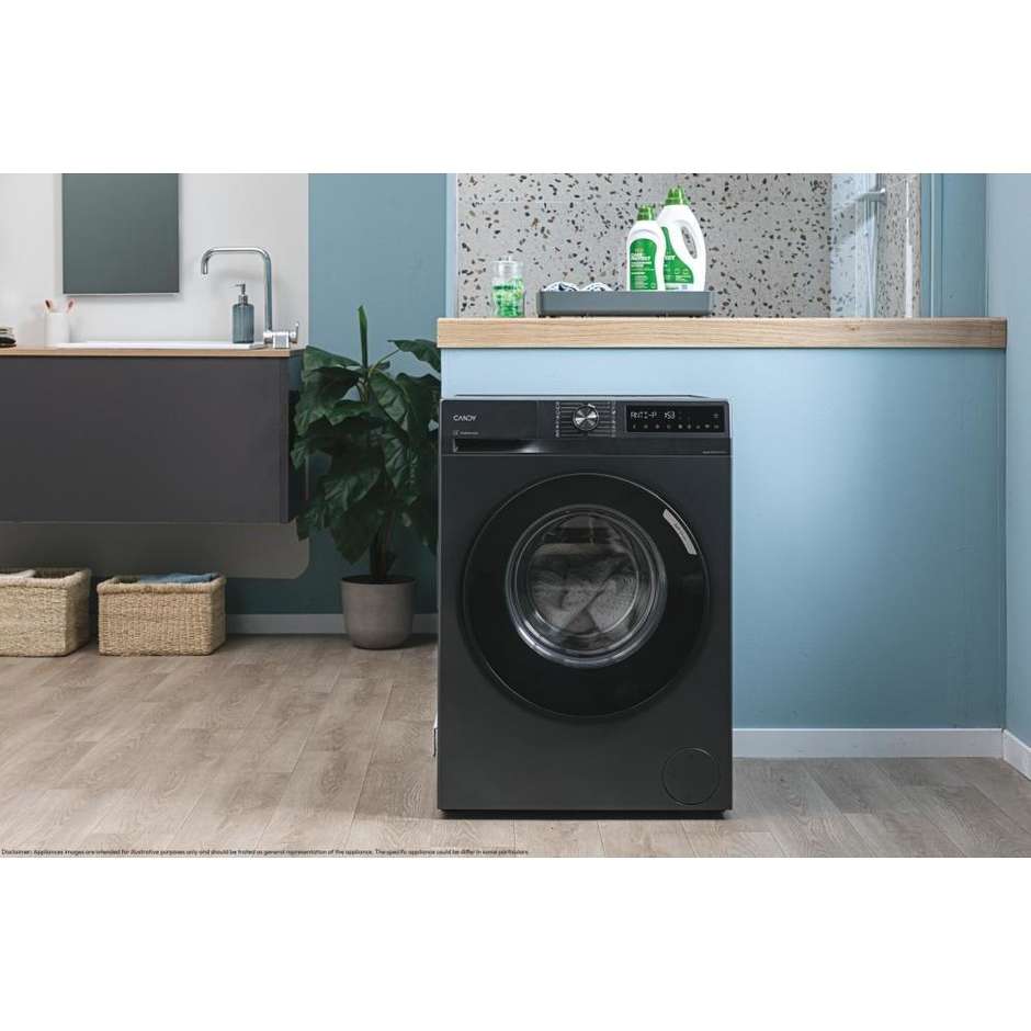 CANDY BR48B6GS Lavatrice Carica frontale Slim 8 kg 1400 Giri/min Motore Inverter Vapore Classe A Antracite