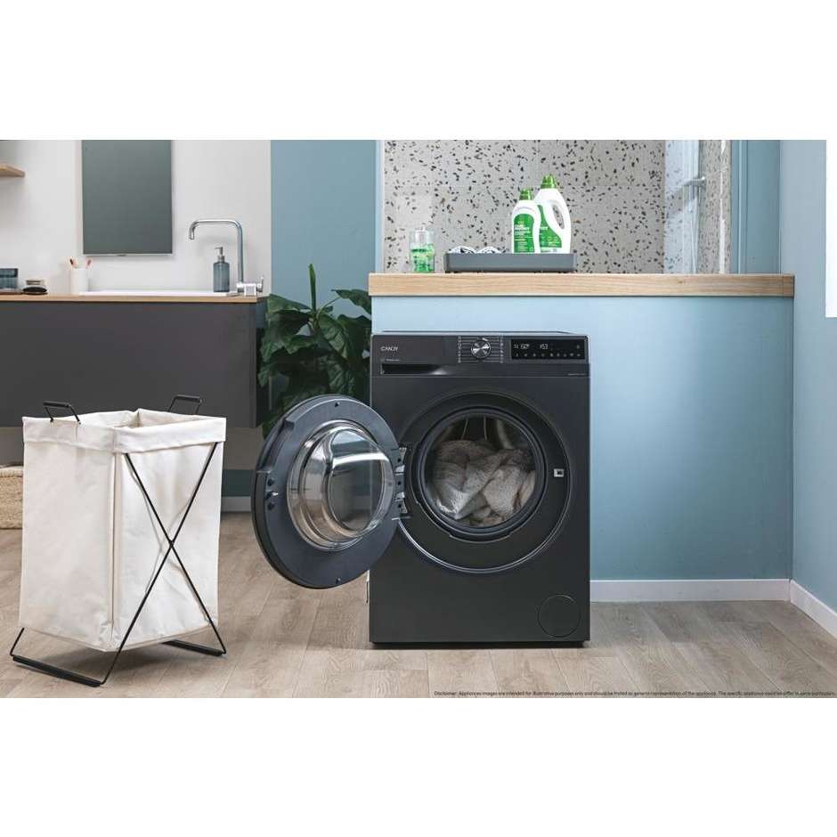 CANDY BR48B6GS Lavatrice Carica frontale Slim 8 kg 1400 Giri/min Motore Inverter Vapore Classe A Antracite