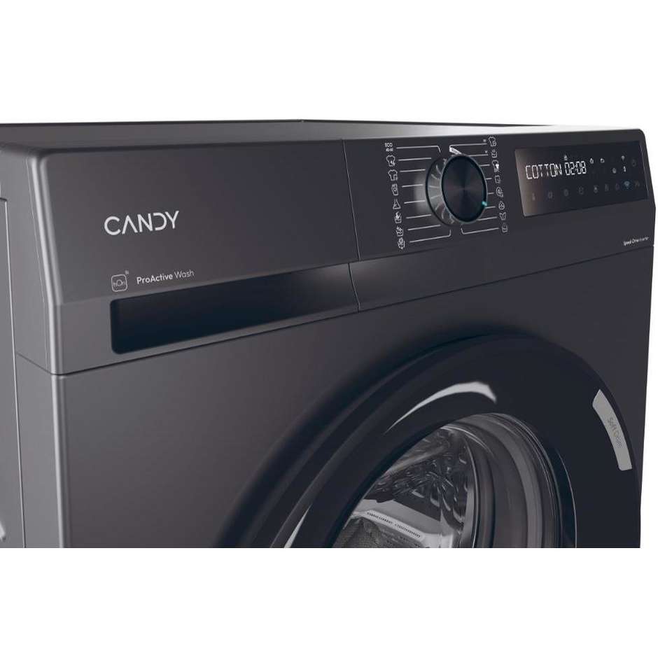 Candy BR48B6GS Lavatrice Caricamento frontale Capacita 8 kg 1400 Giri/min Classe A Colore Antracite