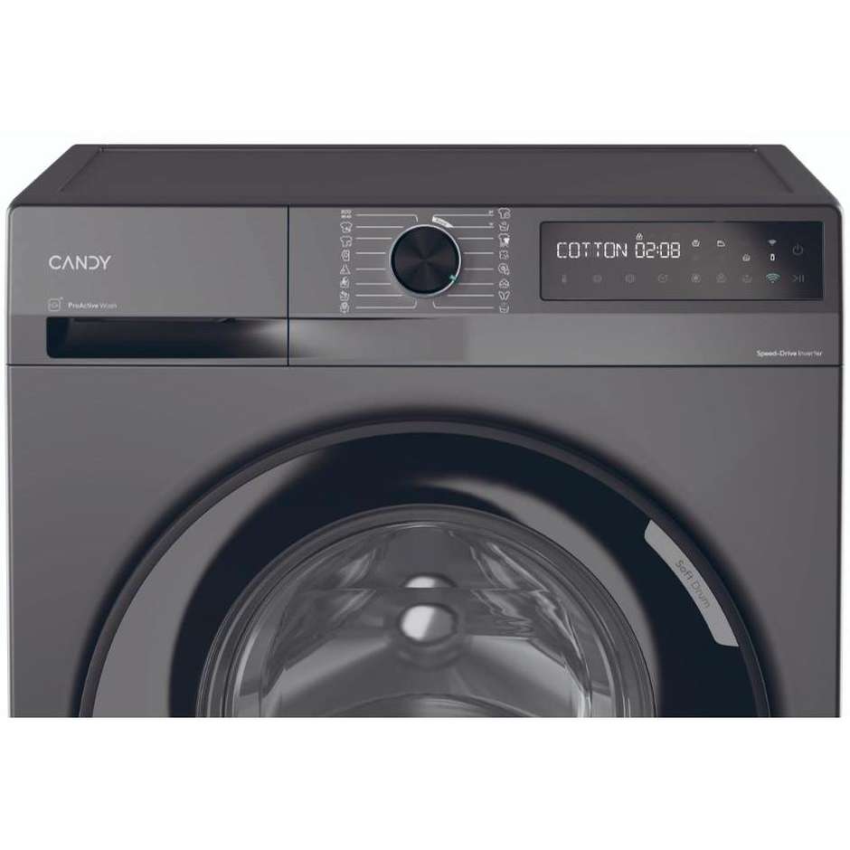 Candy BR48B6GS Lavatrice Caricamento frontale Capacità 8 kg 1400 Giri/min Classe A Colore Antracite