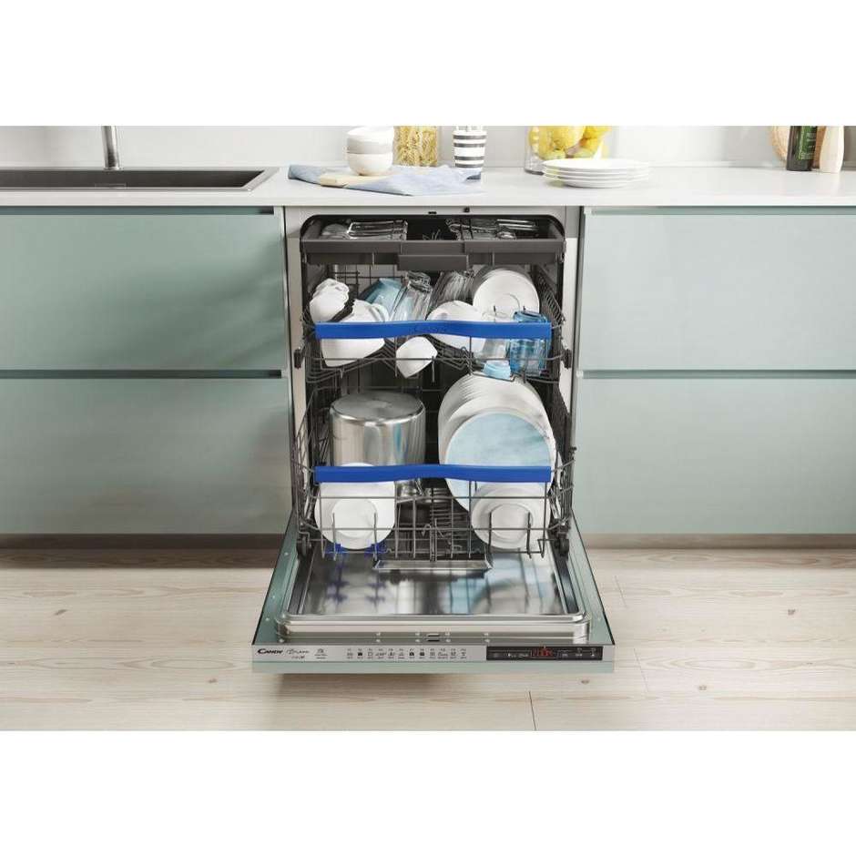 Candy Brava CELDIMN4S6 Lavastoviglie a Scomparsa Totale 60 cm 16 Coperti Wi-Fi Ciclo Rapido Zoom 39 Minuti Classe C