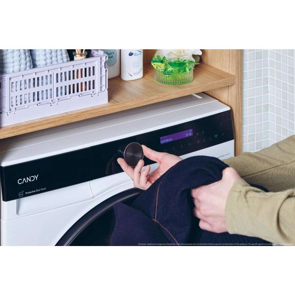 Candy BWS4128B8-S Lavasciuga Carica frontale Capacità 12+8 Kg 1600 Giri/min Classe D Colore Bianco