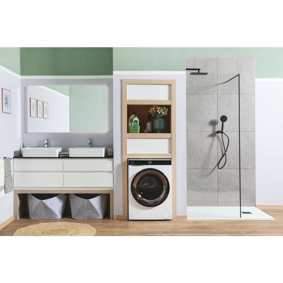 Candy BWS4128B8S Lavasciuga 12+8 kg 1400 Giri/min Classe E Nero