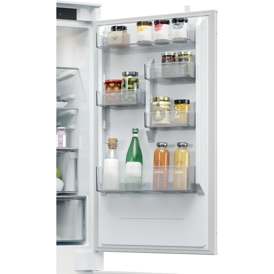 CANDY CNBQT3518E Frigorifero Combinato da Incasso 251 L Aria Circolante Dinamica Classe E 35 dB