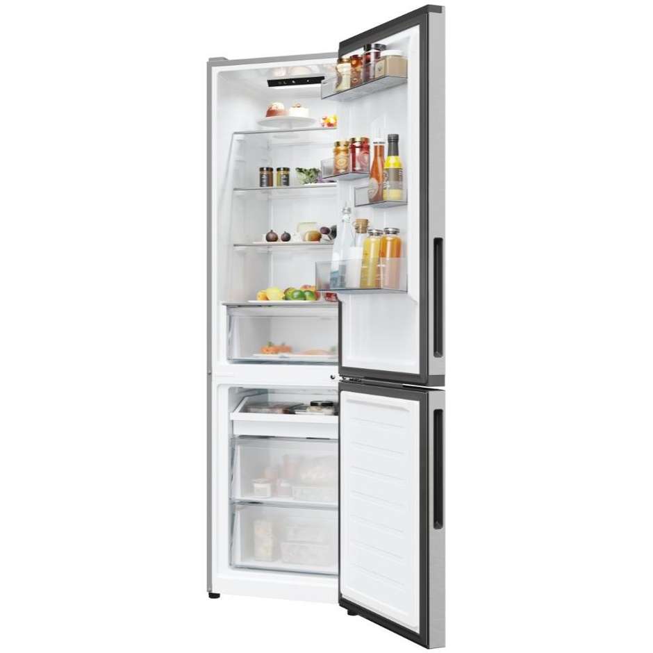 Candy CNCQ2T518EX Frigorifero combinato Libera installazione Capacita 279 Lt Classe E Colore Acciaio inox