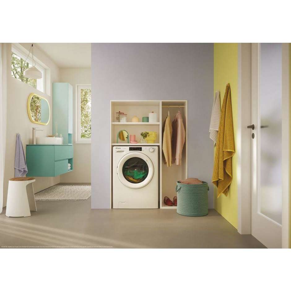 Candy CO4104TWM Lavatrice Carica frontale Capacita 10 Kg 1400 Giri/min Classe A Colore Bianco
