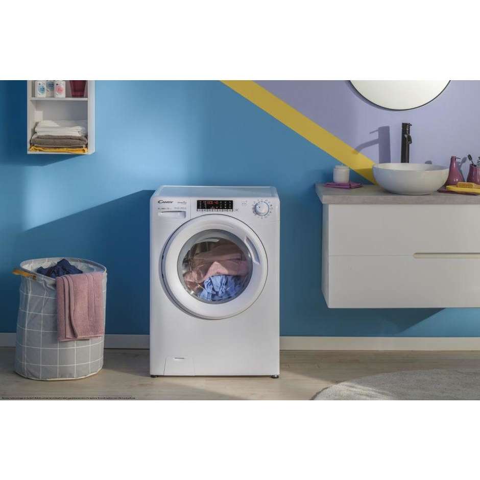 Candy CO4104TWM Lavatrice Carica frontale Capacita 10 Kg 1400 Giri/min Classe A Colore Bianco