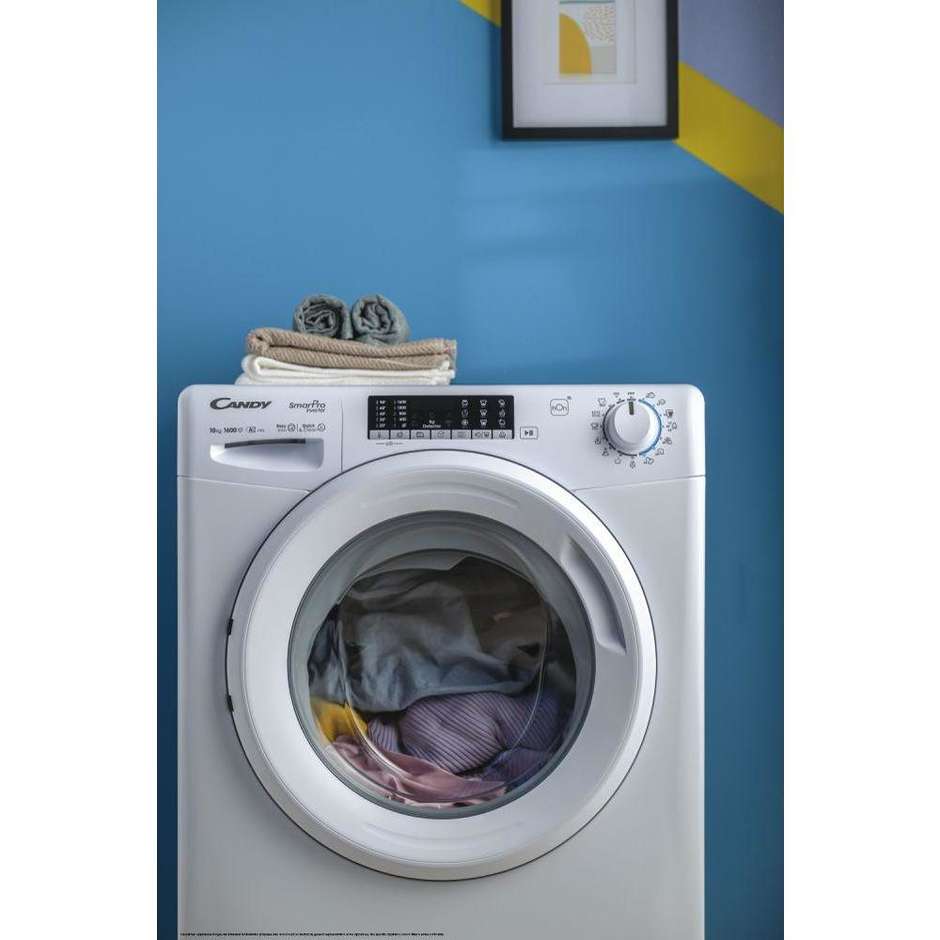 Candy CO4104TWM Lavatrice Carica frontale Capacita 10 Kg 1400 Giri/min Classe A Colore Bianco