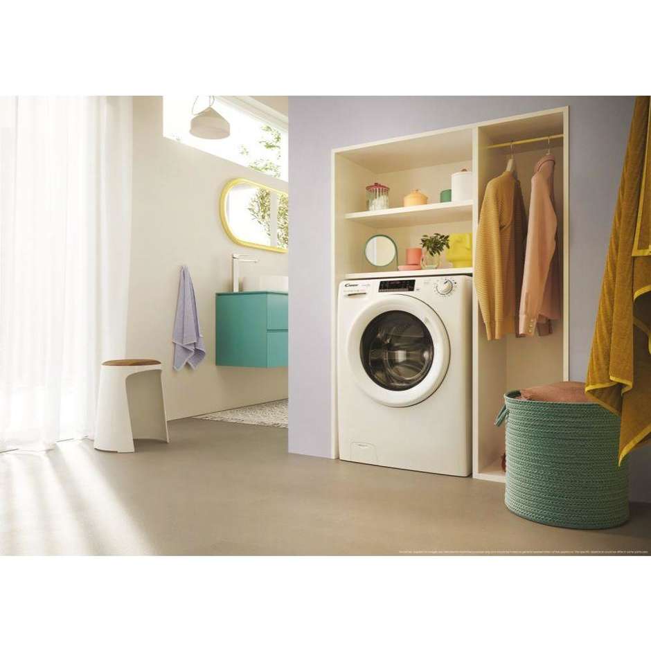 Candy COW4854TWM61 Lavasciuga 8+5 kg 1400 Giri/min Classe E Inox / Silver