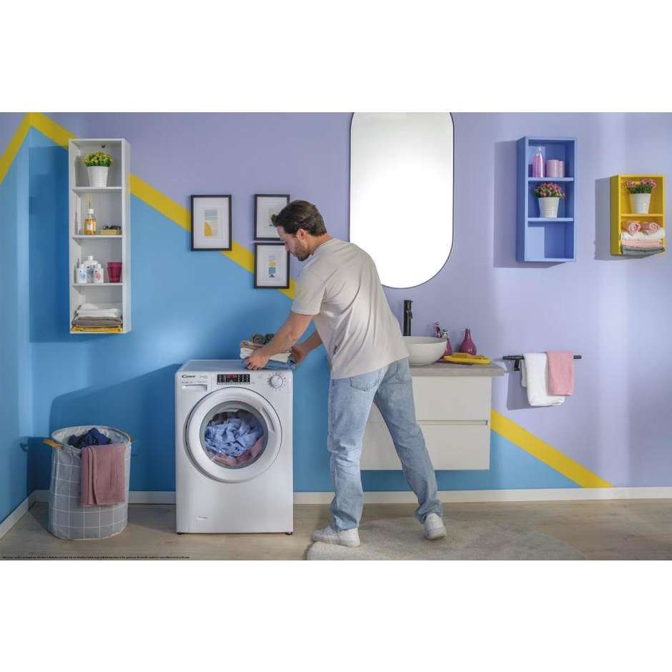 Candy COW4854TWM61 Lavasciuga 8+5 kg 1400 Giri/min Classe E Inox / Silver