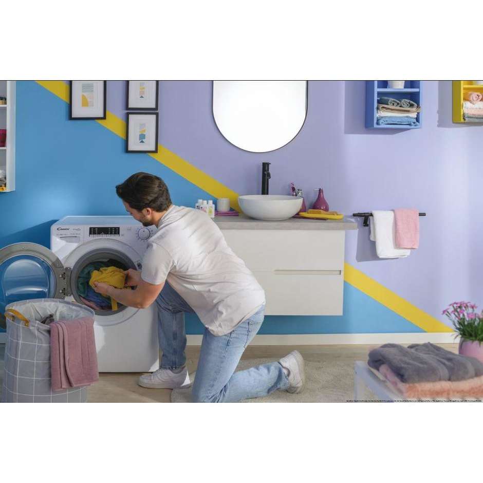 Candy COW4854TWM61 Lavasciuga 8+5 kg 1400 Giri/min Classe E Inox / Silver