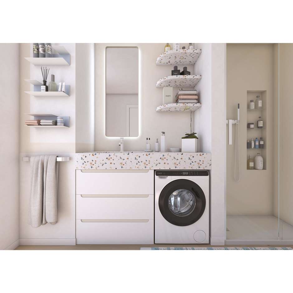Candy CW50BP12307U1S Lavasciuga 5+5 kg 1230 Giri/min Classe A Bianco