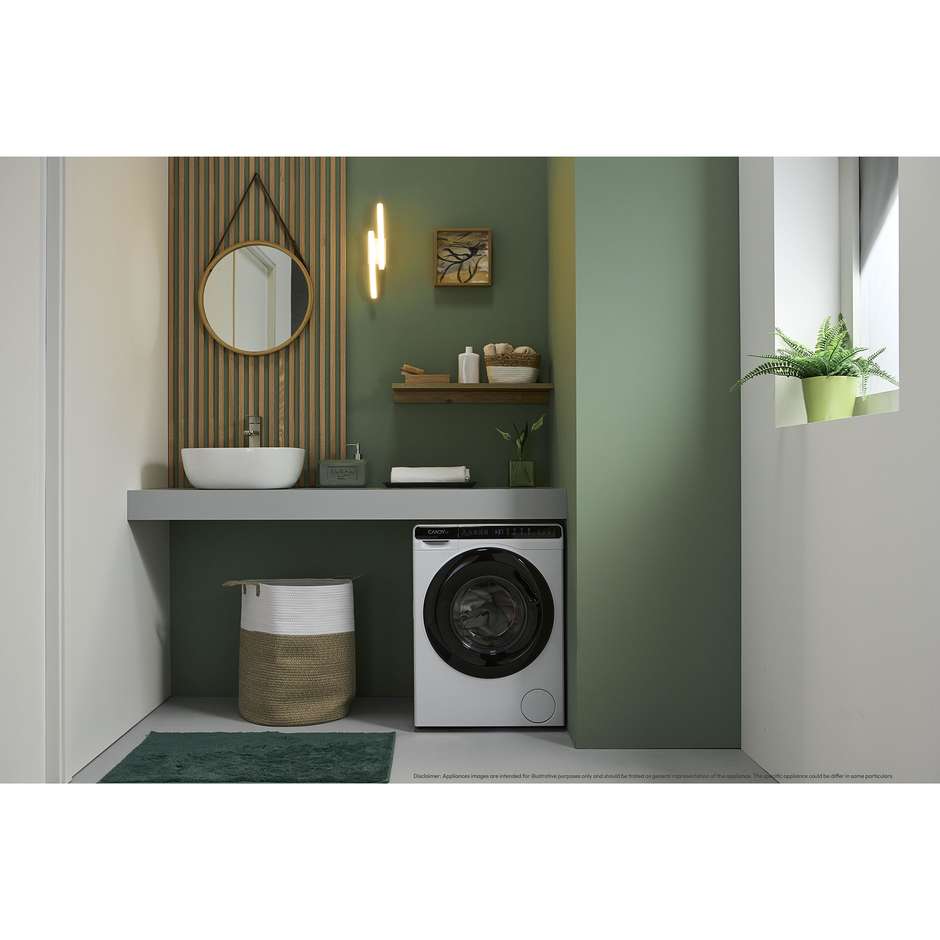 CANDY CW50BP12307U1S Lavatrice Carica Frontale Slim 40 cm 5 kg 1200 Giri/min Motore Inverter Smart Wi-Fi Classe A